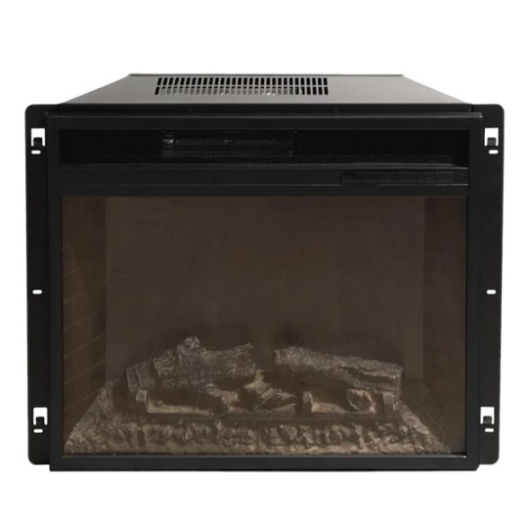 Camino elettrico caminetto da terra ad angolo MADISON in legno Marrone L126 x P78 x H83 - immagine 5