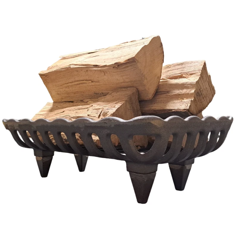 Nuovo Portalegna in ghisa 37,5x26 x 14,6H cm Per camino e stufa a legna - immagine 4