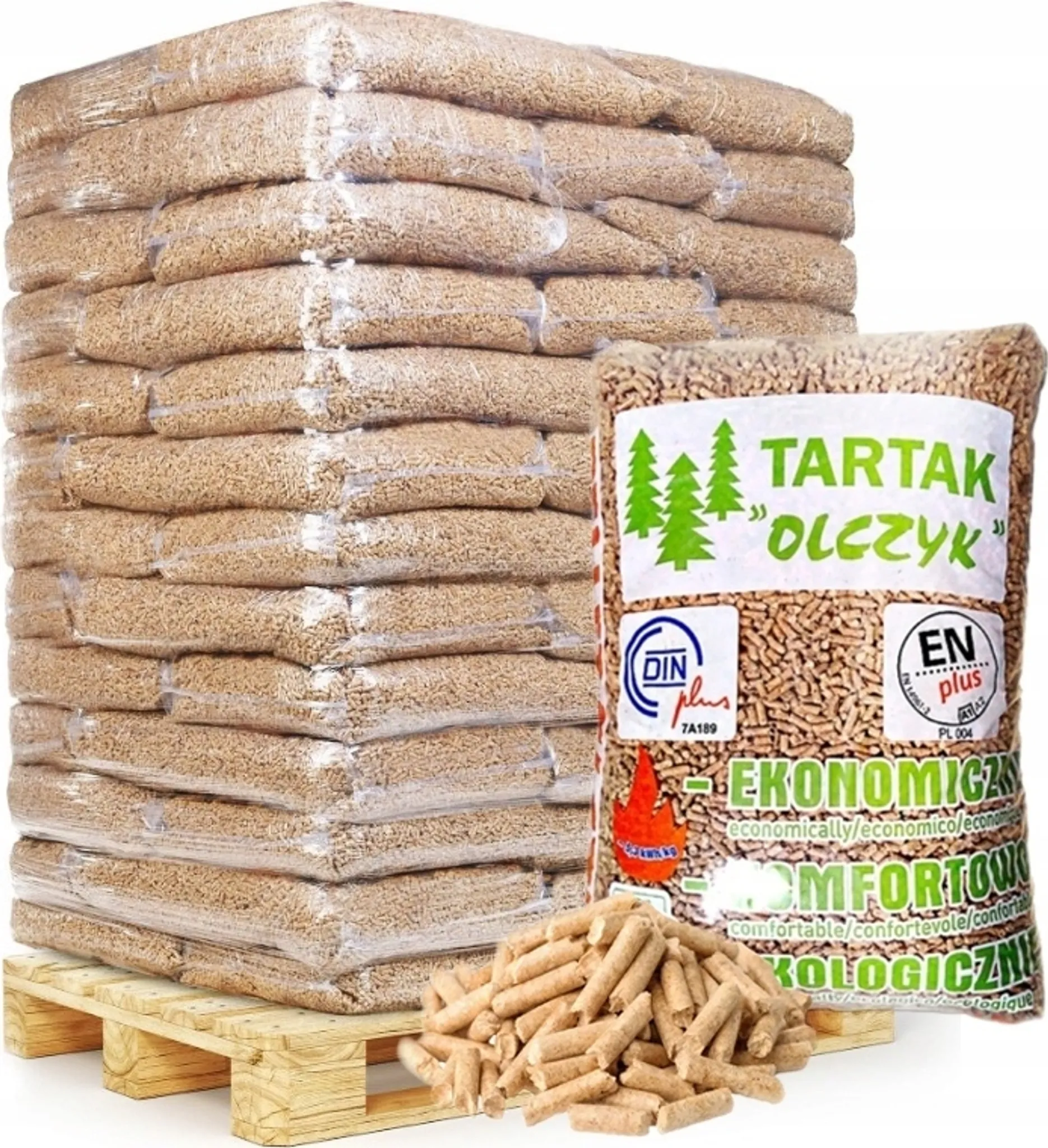 Pallet di pellet Olczyk 65 sacchi 975 kg - immagine 2