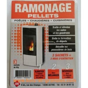 Pellet spazzacamino per la rimozione del catrame da caminetti e canne fumarie - stufe - caldaie - cucine