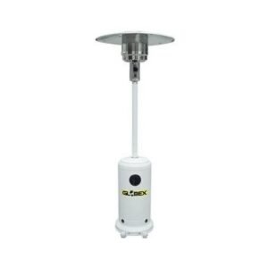 Stufa A Fungo Per Esterno A Gas Patio E Bar Infrarossi Zeus 13 kW Con Ruote Bianco