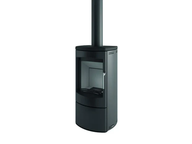 Stufa a Legna Tonda MCZ AHLMA STEEL In Metallo Verniciato Da 6 Kw