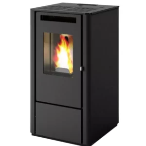 Stufa a pellet punto fuoco "thelma" nero 8 kw