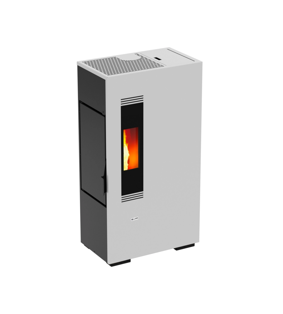 Stufa a pellet slim canadian stove "slim 6" bianco 6,14 kw - immagine 2