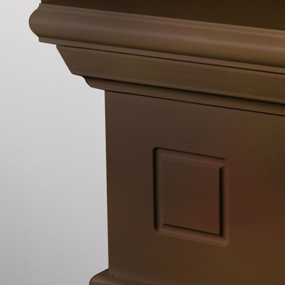 Camino elettrico da terra in legno Noce CAMBRIDGE 110x36x100h cm - immagine 2